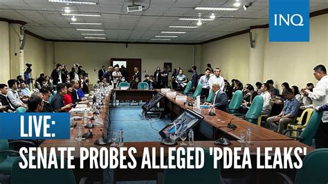 LIVE: Senate probes alleged 'PDEA leaks' .